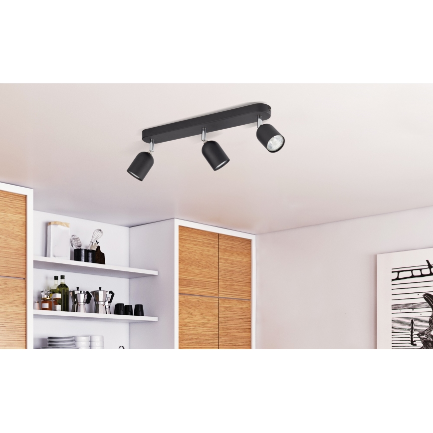 Spotlight TOP 3xGU10/10W/230V black
