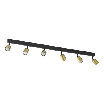 Spotlight TOP 6xGU10/10W/230V gold/black