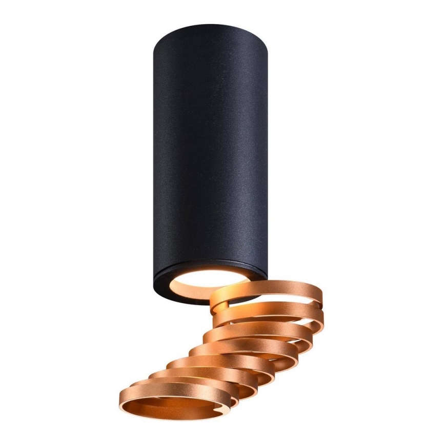 Spotlight TUBA 1xGU10/15W/230V black/copper