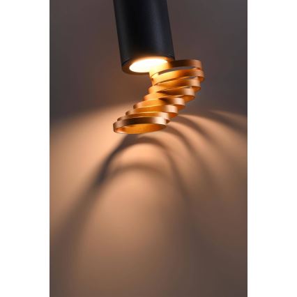 Spotlight TUBA 1xGU10/15W/230V black/copper