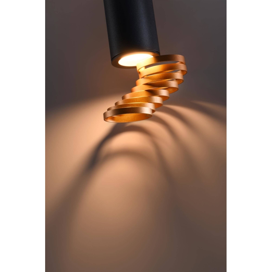 Spotlight TUBA 1xGU10/15W/230V black/copper