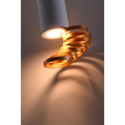Spotlight TUBA 1xGU10/15W/230V white/copper