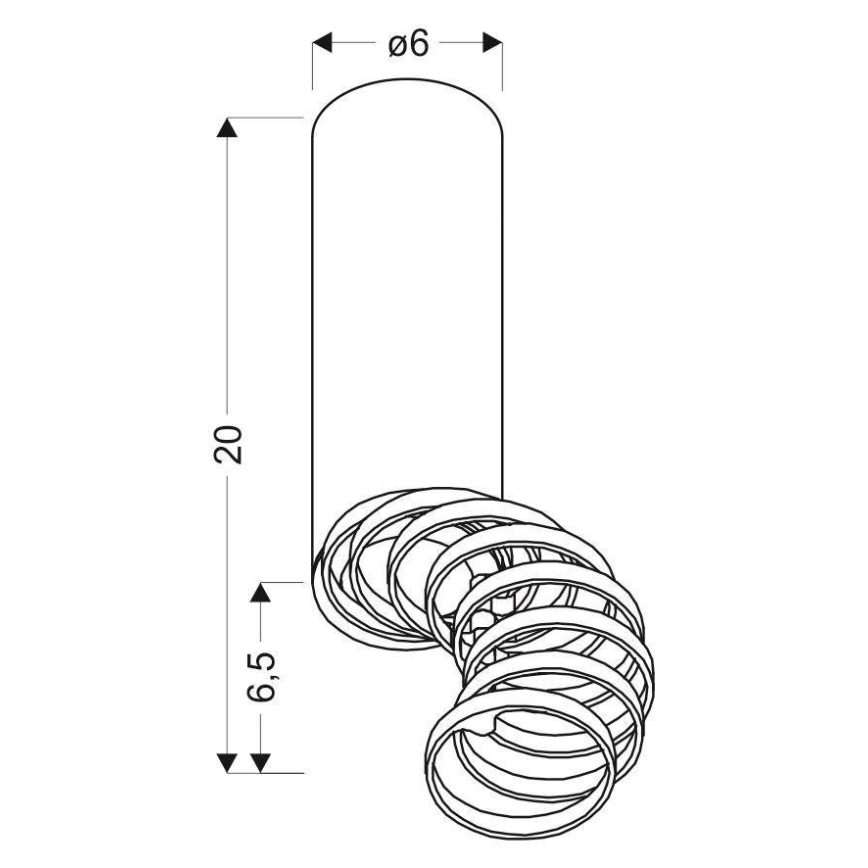 Spotlight TUBA 1xGU10/15W/230V white/copper