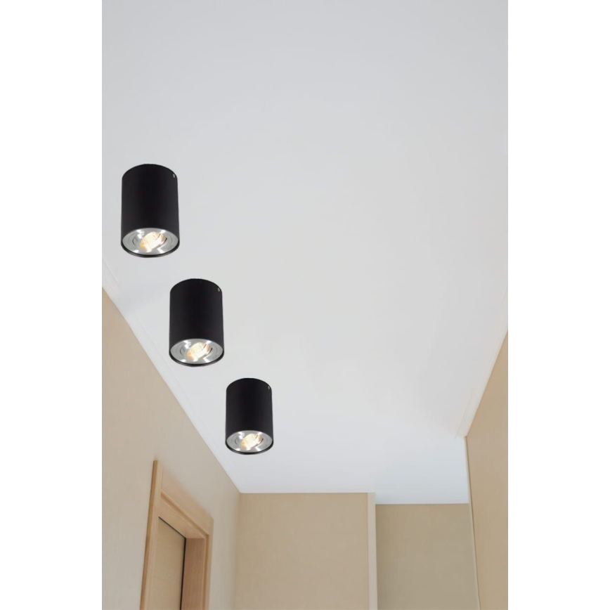 Spotlight TUBA 1xGU10/50W/230V black