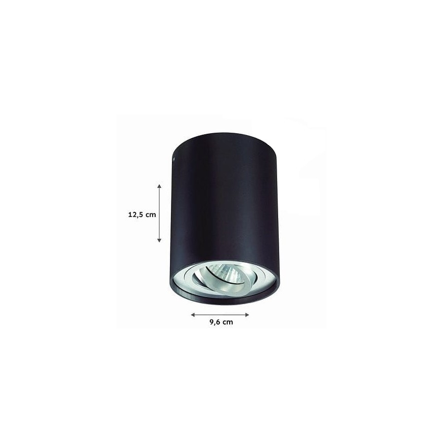 Spotlight TUBA 1xGU10/50W/230V black