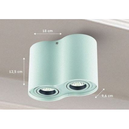Spotlight TUBA 1xGU10/50W/230V white