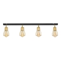 Spotlight TUBE 4xE27/15W/230V gold/black