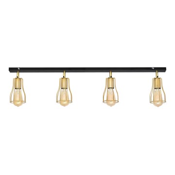 Spotlight TUBE 4xE27/15W/230V gold/black