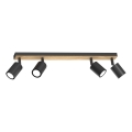 Spotlight TULON 4xGU10/8W/230V black/oak