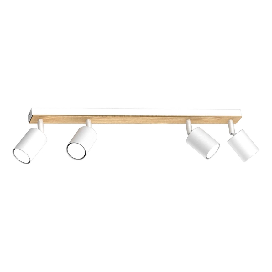 Spotlight TULON 4xGU10/8W/230V white/oak