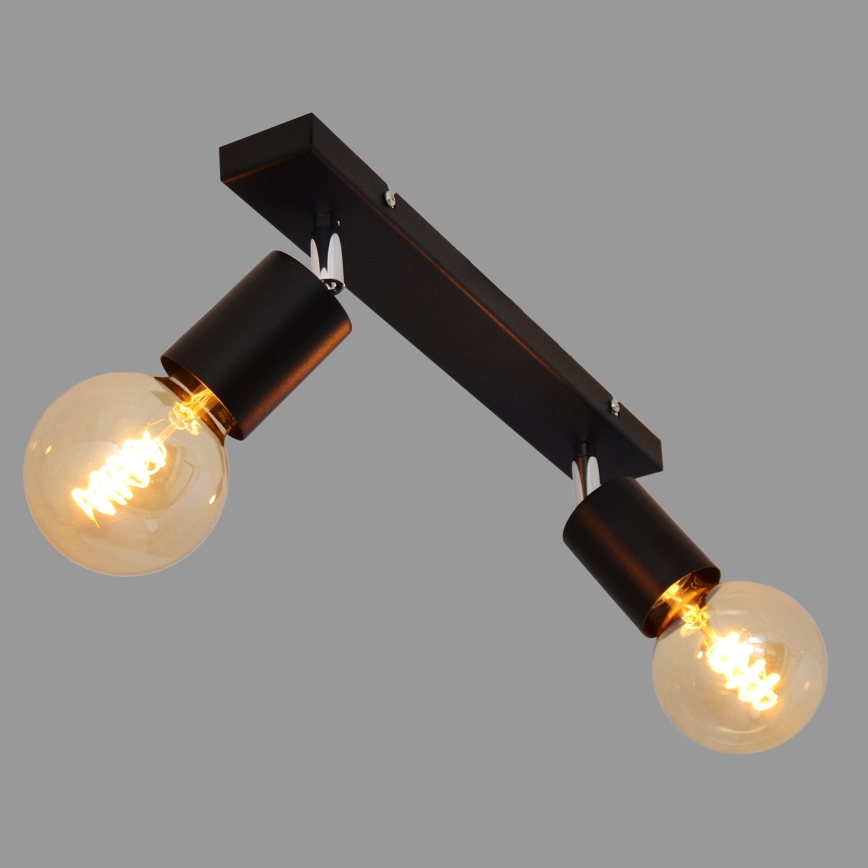 Spotlight TUNE 2xE27/20W/230V black