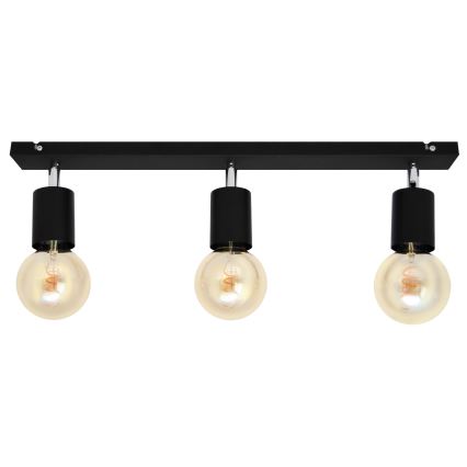 Spotlight TUNE 3xE27/20W/230V black