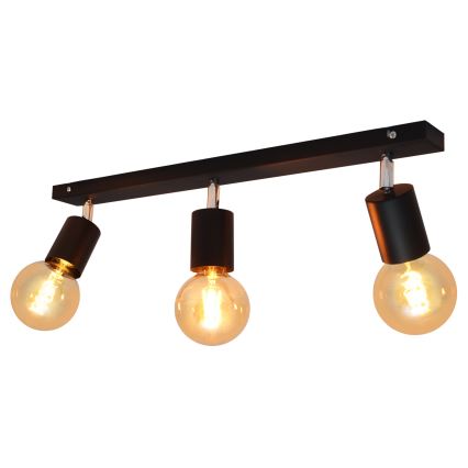 Spotlight TUNE 3xE27/20W/230V black