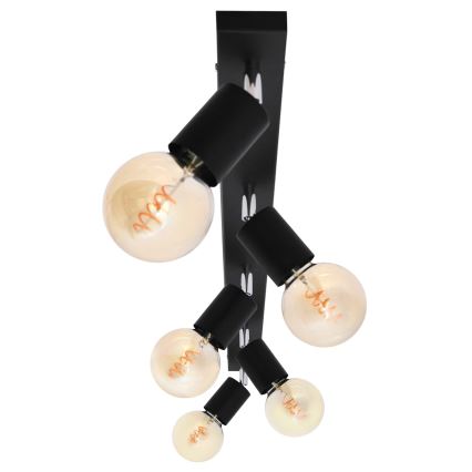 Spotlight TUNE 5xE27/20W/230V black