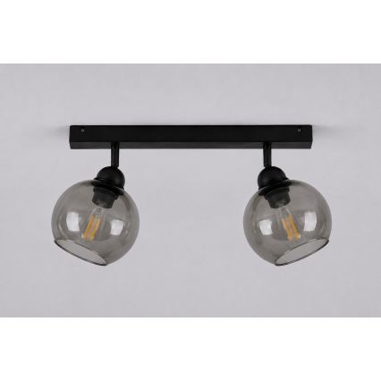 Spotlight UNO 2xE27/60W/230V black