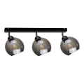 Spotlight UNO 3xE27/60W/230V black
