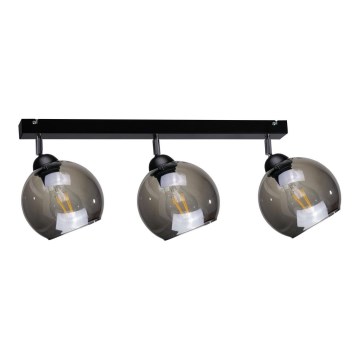 Spotlight UNO 3xE27/60W/230V black