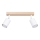 Spotlight VERDO 2xGU10/10W/230V white/beech
