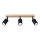 Spotlight VERDO 3xGU10/10W/230V black/beech