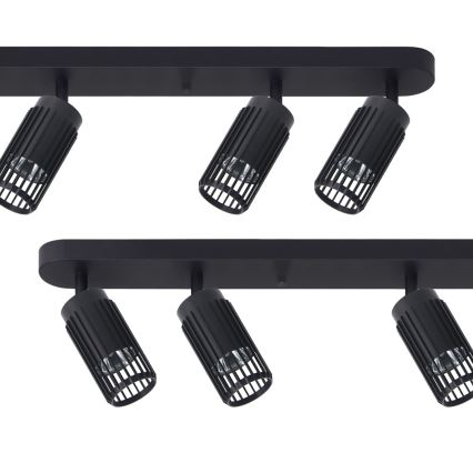 Spotlight VERTICAL 6xGU10/8W/230V black
