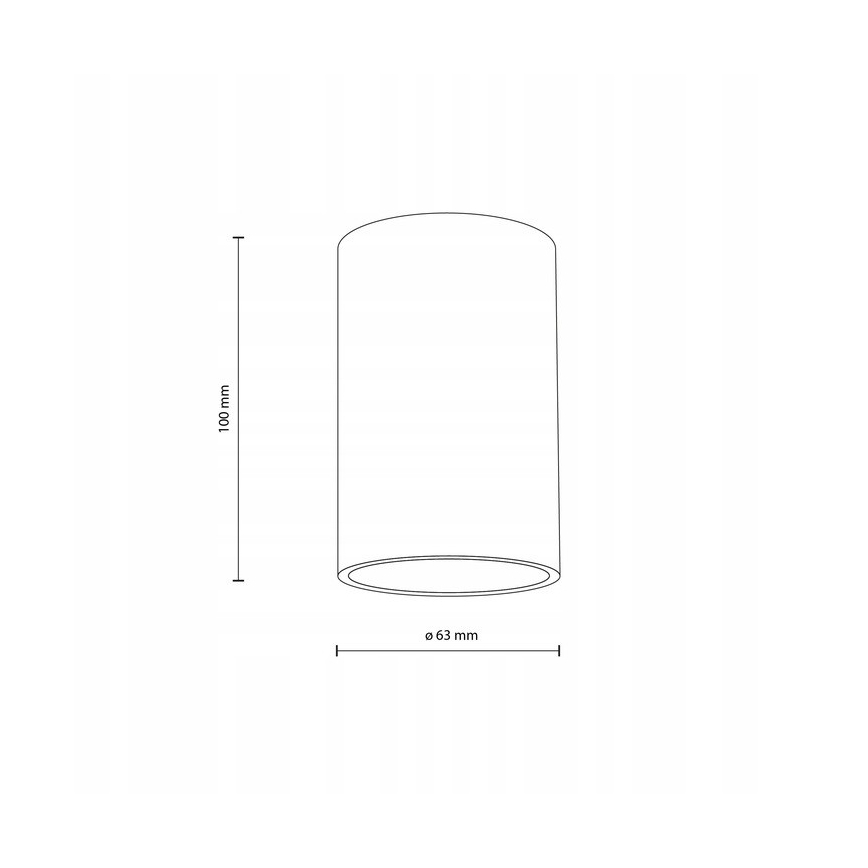 Spotlight VIVO 1xGX53/10W/230V 10 cm black