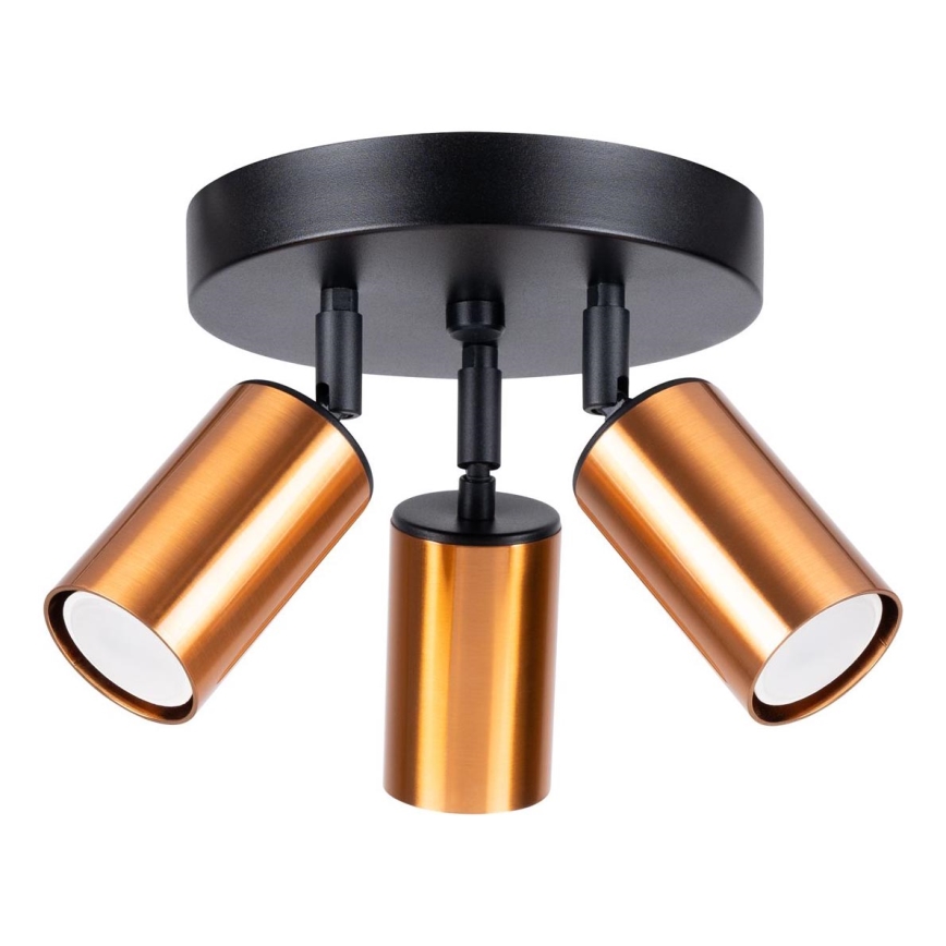 Spotlight WINX 3xGU10/10W/230V black/copper
