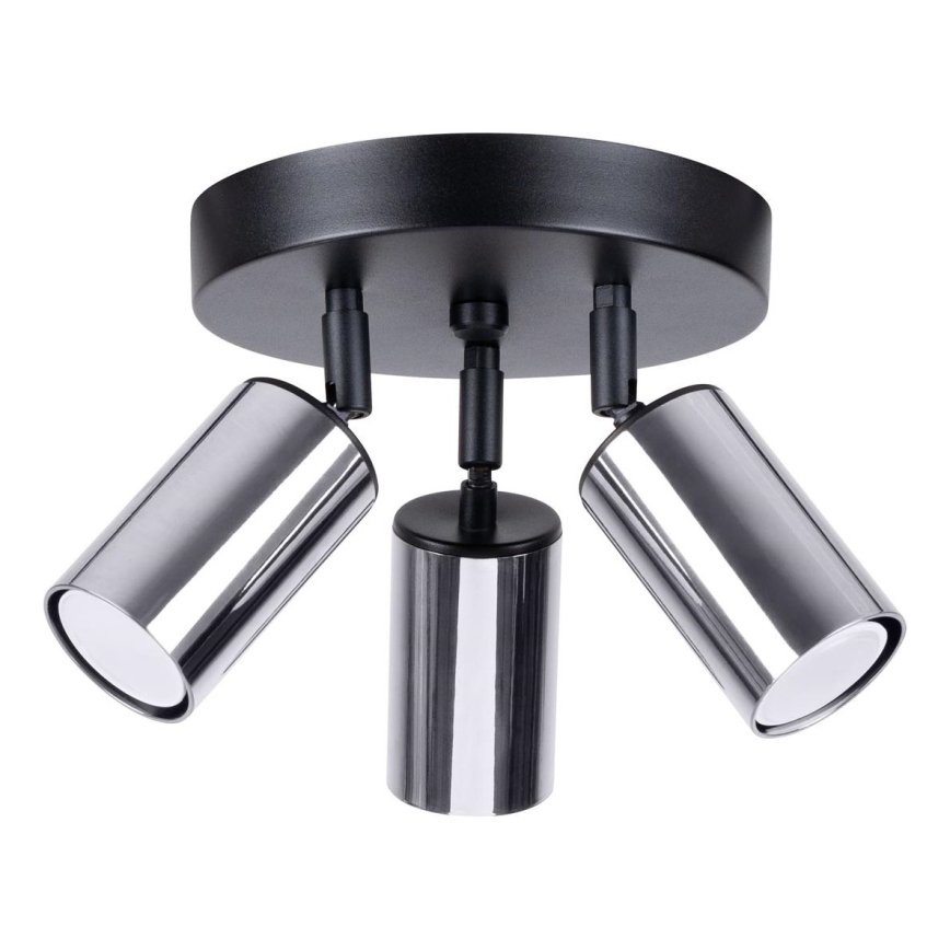 Spotlight WINX 3xGU10/10W/230V black/shiny chrome