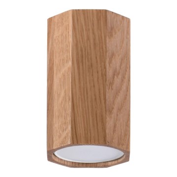 Spotlight ZEKE 1xGU10/40W/230V 10 cm oak