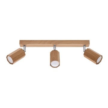 Spotlight ZEKE 3xGU10/40W/230V oak