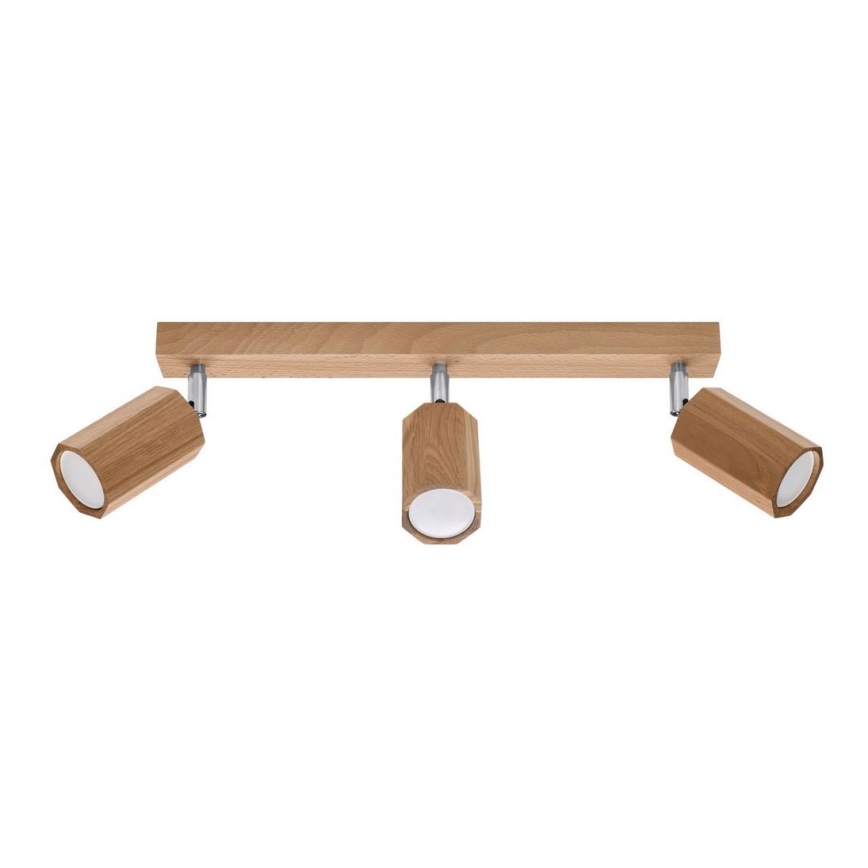 Spotlight ZEKE 3xGU10/40W/230V oak