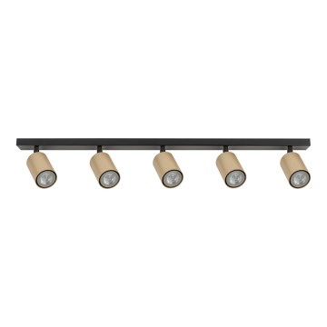 Spotlight ZOOM 5xGU10/25W/230V black/gold
