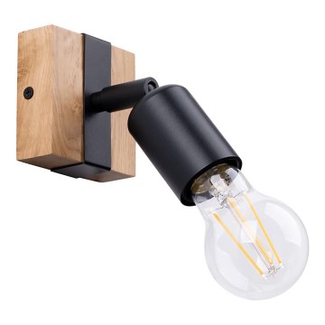 Spotlight ZUCA 1xE27/15W/230V black/oak