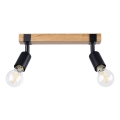 Spotlight ZUCA 2xE27/15W/230V black/oak