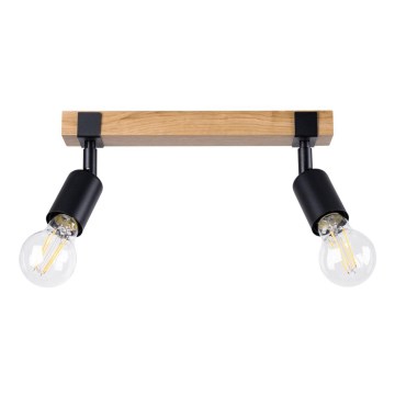 Spotlight ZUCA 2xE27/15W/230V black/oak