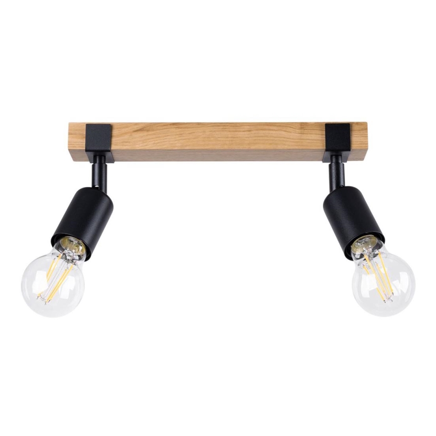 Spotlight ZUCA 2xE27/15W/230V black/oak