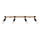 Spotlight ZUCA 4xE27/15W/230V black/oak