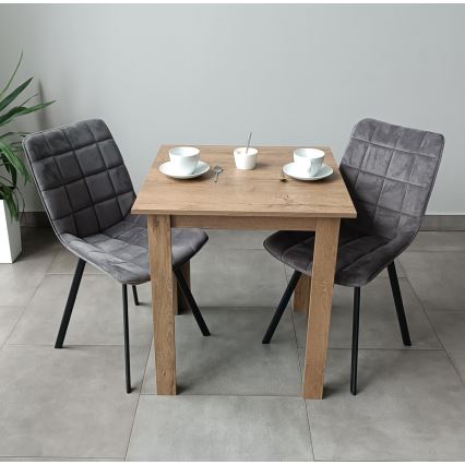 Square dining table LEVI oak sonoma