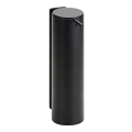 Stainless steel/black soap dispenser, 6.6 x 23.5 cm