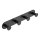 Stainless steel/black wall hook, 25.5 x 4.5 cm