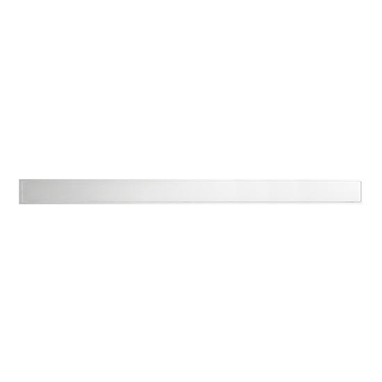 Stainless steel drain channel 99.5 x 2.3 cm, silver