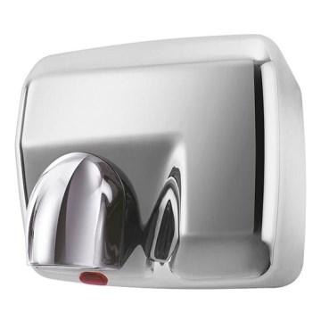 Stainless steel hand dryer 26x23 cm, silver