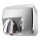Stainless steel hand dryer 26x23 cm, silver