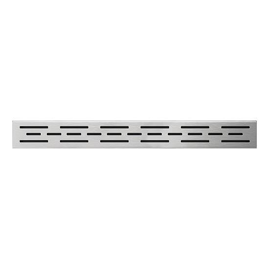 Stainless steel linear drain 59.5 x 2.3 cm, silver