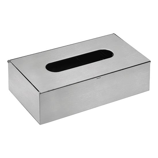 Stainless Steel Paper Tissue Dispenser — Matte Chrome