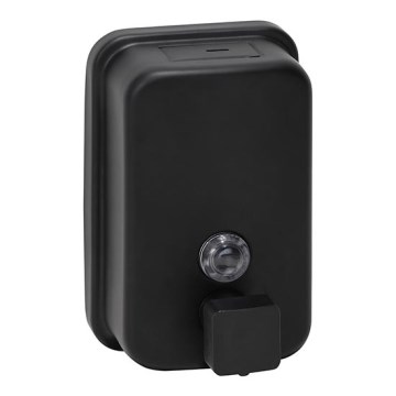 Stainless Steel Soap Dispenser, 9.7 x 15 cm — Black