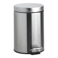 Stainless steel waste bin, 17 x 25.5 cm, silver