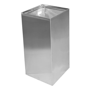 Stainless Steel Waste Bin 30x60 cm, Silver