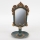 Standing mirror 27,2x15,3 cm green/gold