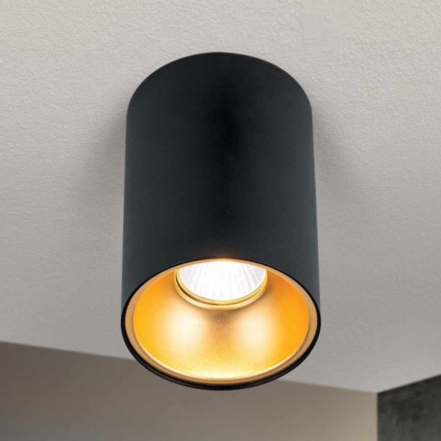 STARLIGHT spotlight 1xGU10/50W/230V black/gold