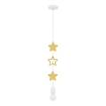 STARS Children's Cable Pendant Light 1xE27/20W/230V Yellow/White